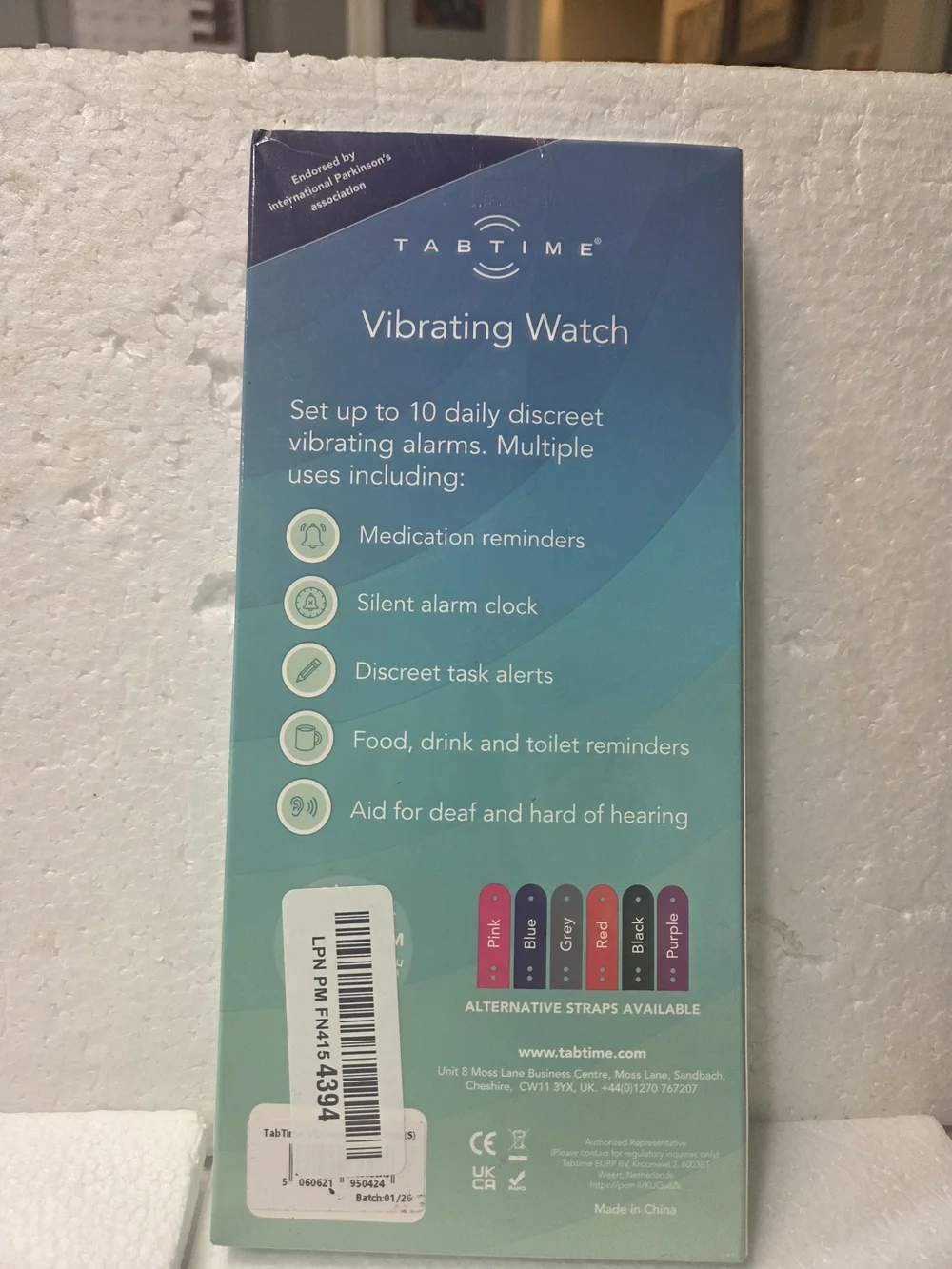 Black Vibrating Watch – Discreet Reminder Wearable